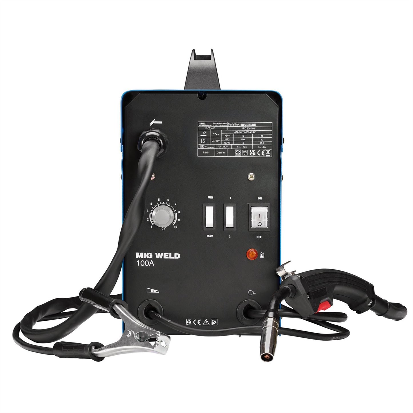 Draper 63669 Storm Force® Gasless MIG Welder 100A Draper