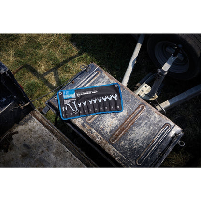 Draper 27982 HI-TORQ® Metric Stubby Flexible Head Ratchet Combination Spanner Set 8 Piece Draper