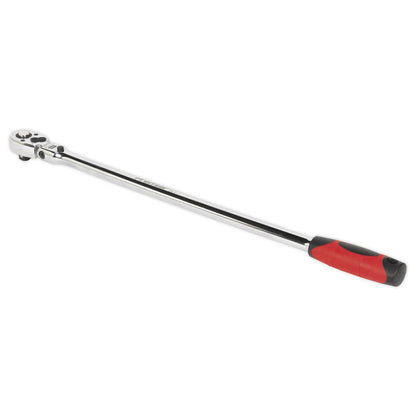 Sealey AK6698 Ratchet Wrench Flexi-Head Extra-Long 600mm 1/2"Sq Drive Sealey