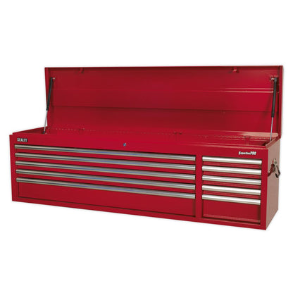 Sealey AP6610 Topchest 10 Drawer with Ball-Bearing Slides Heavy-Duty - Red Sealey