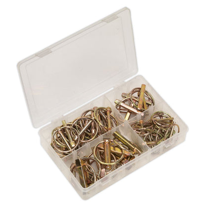 Sealey AB022LP Linch Pin Assortment 50pc Metric Sealey
