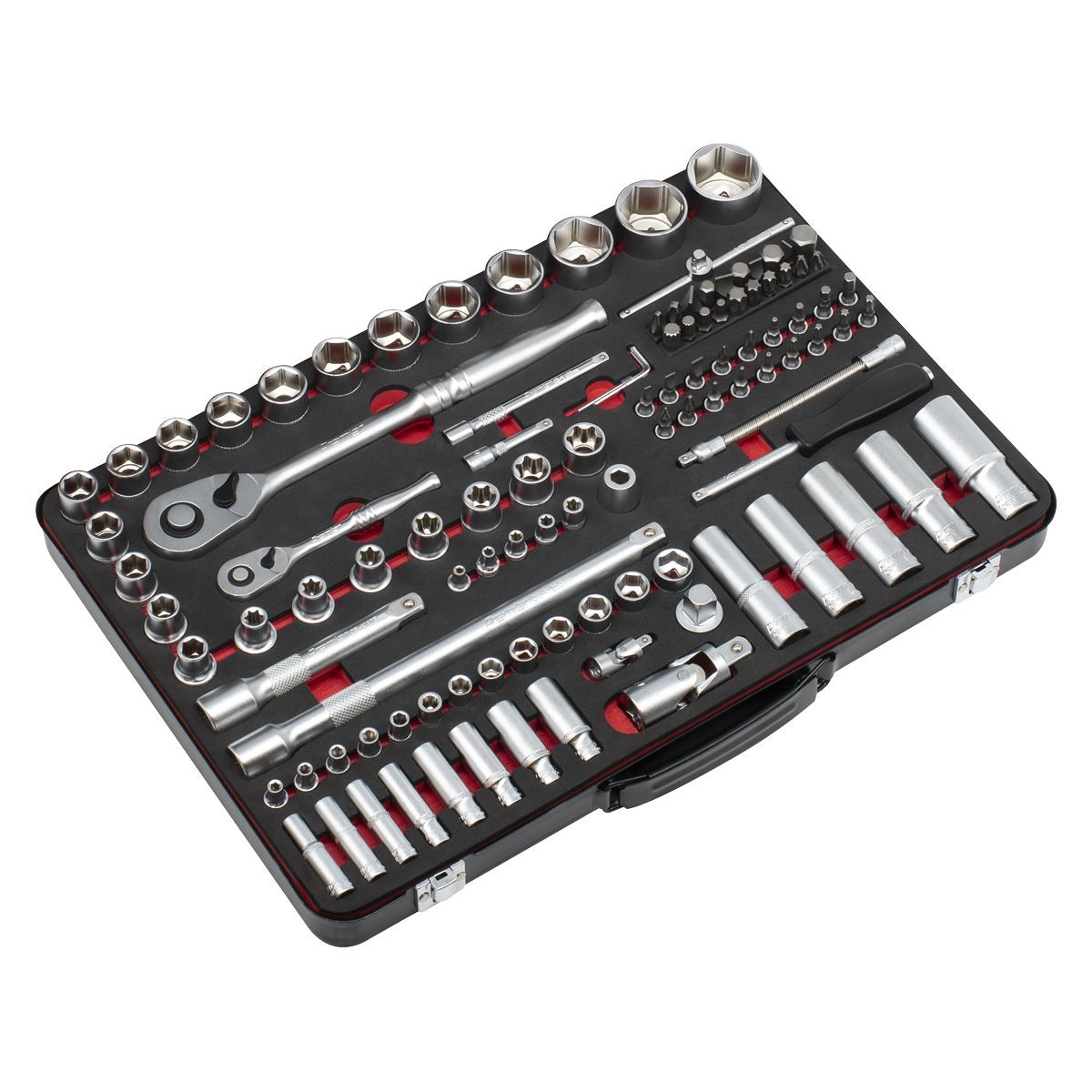 Sealey AK7926 Socket Set  1/4" & 1/2"Sq Drive 108pc - Premier Platinum Sealey