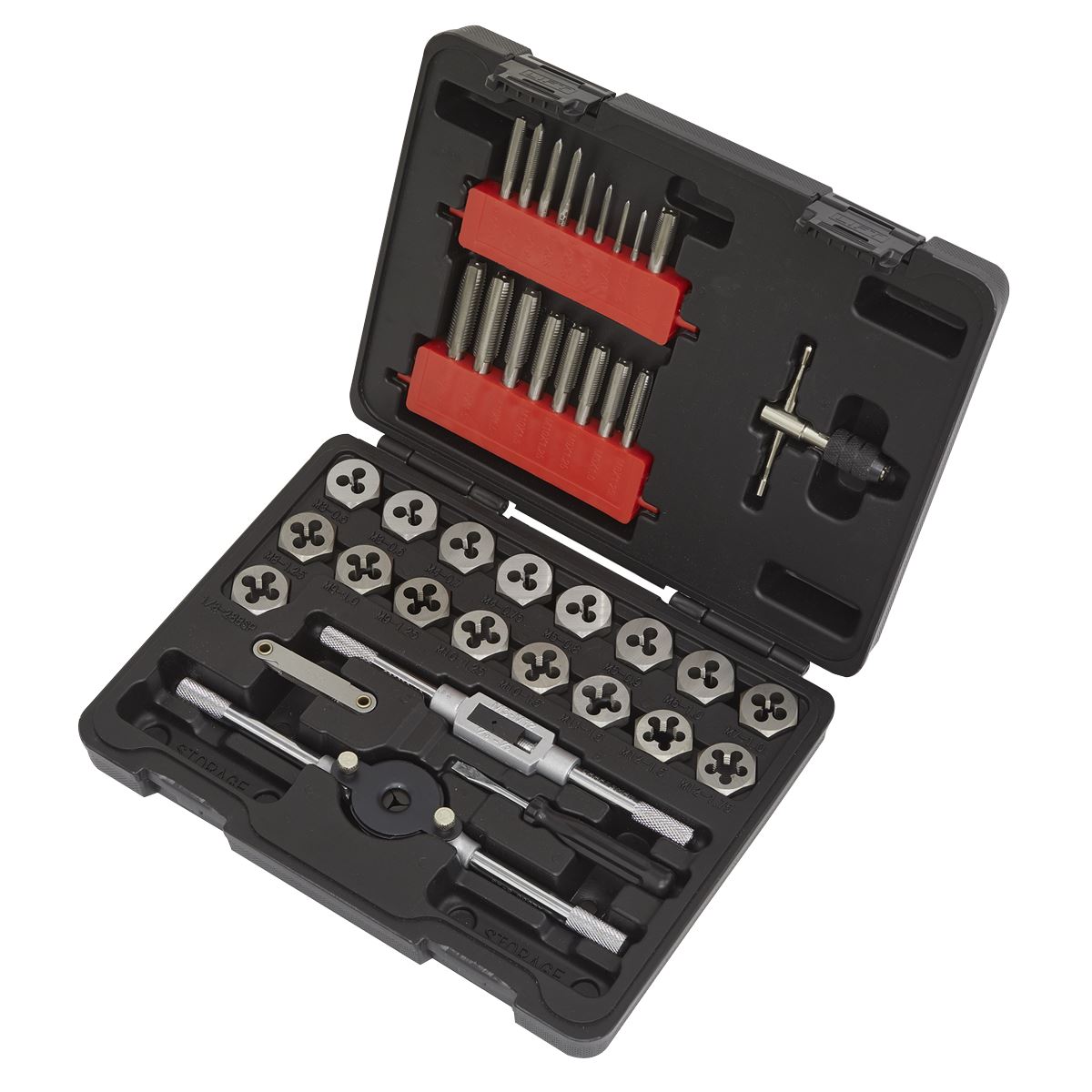Sealey AK3039HM Tap & Hex Die Set 39pc - Metric Sealey