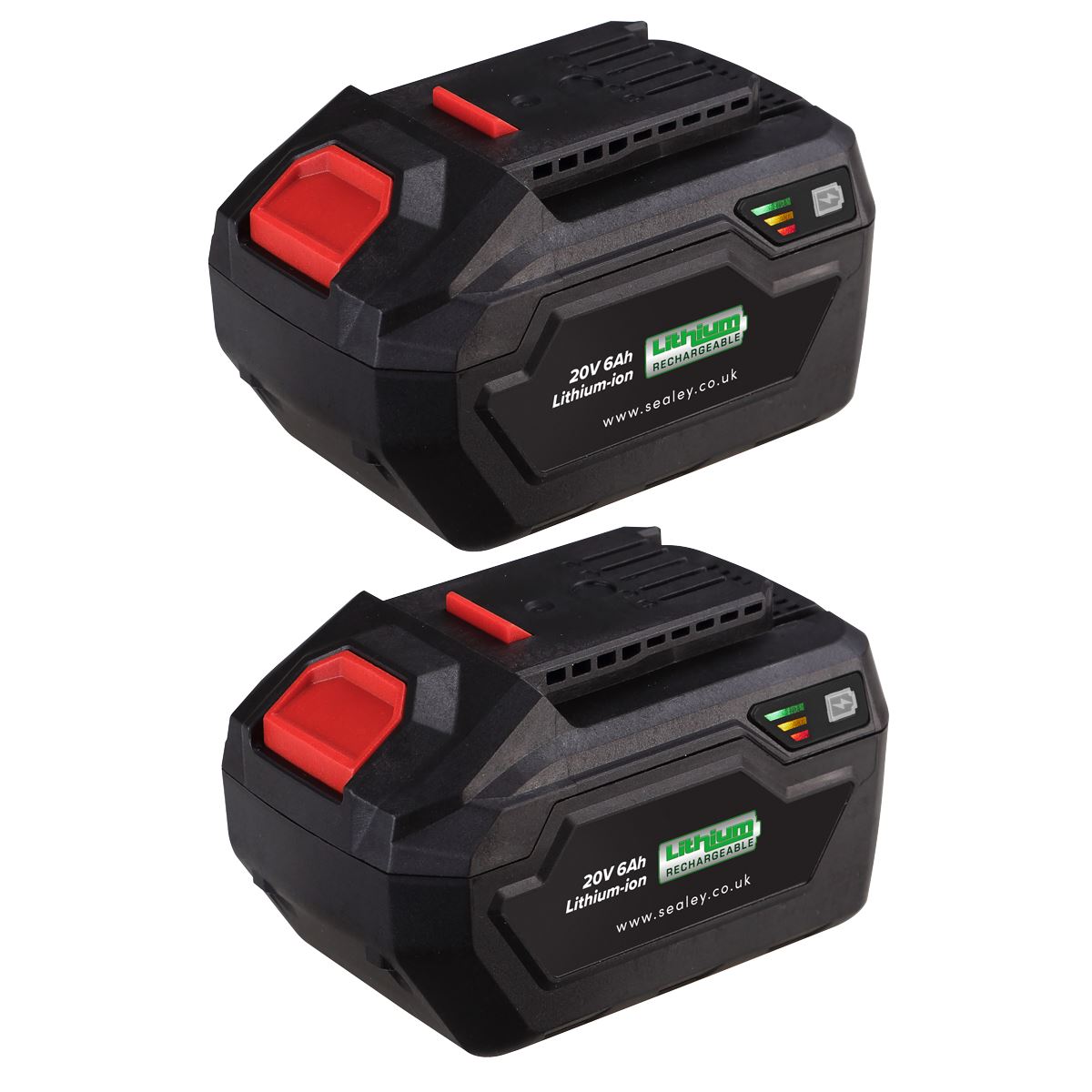 Sealey BK06 Power Tool Battery Pack 20V 6Ah Kit for SV20 Series Sealey