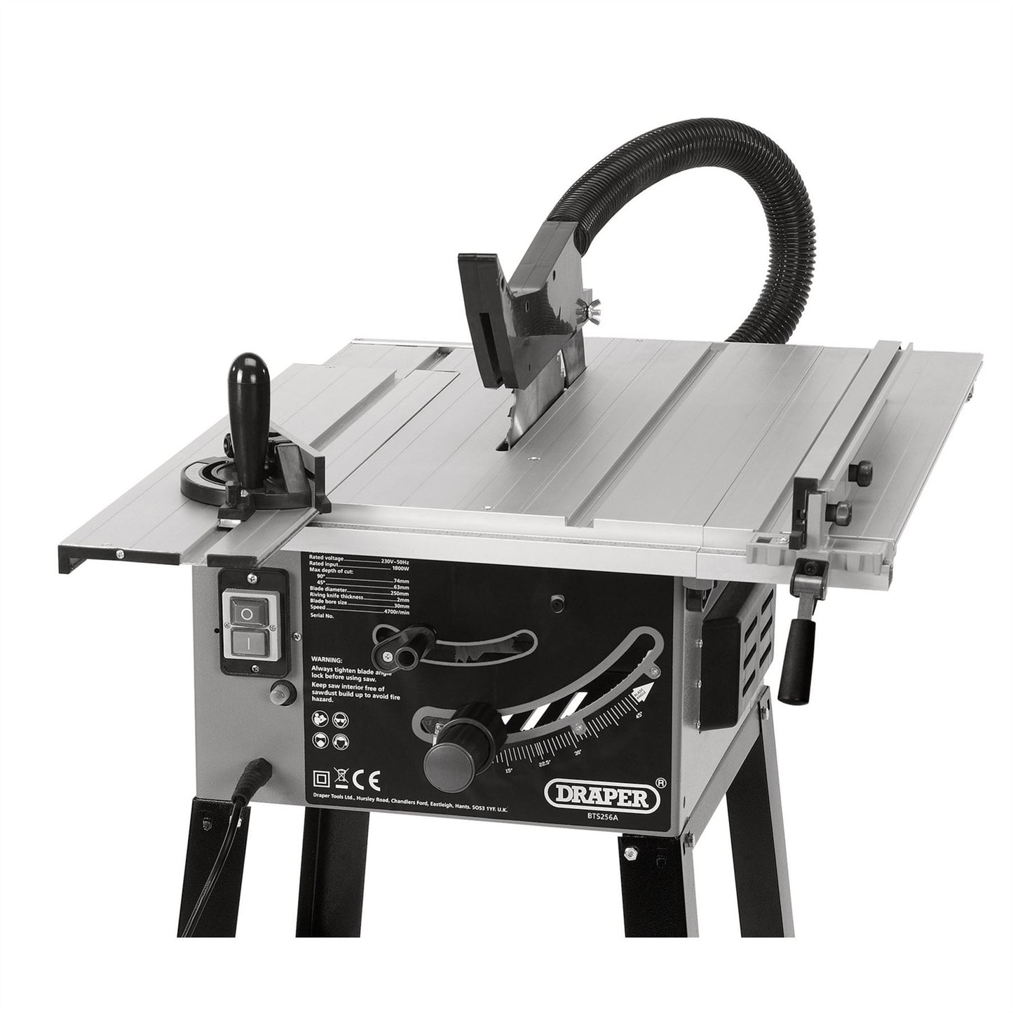 Draper 99258 Sliding Table Saw 250mm 1800W Draper