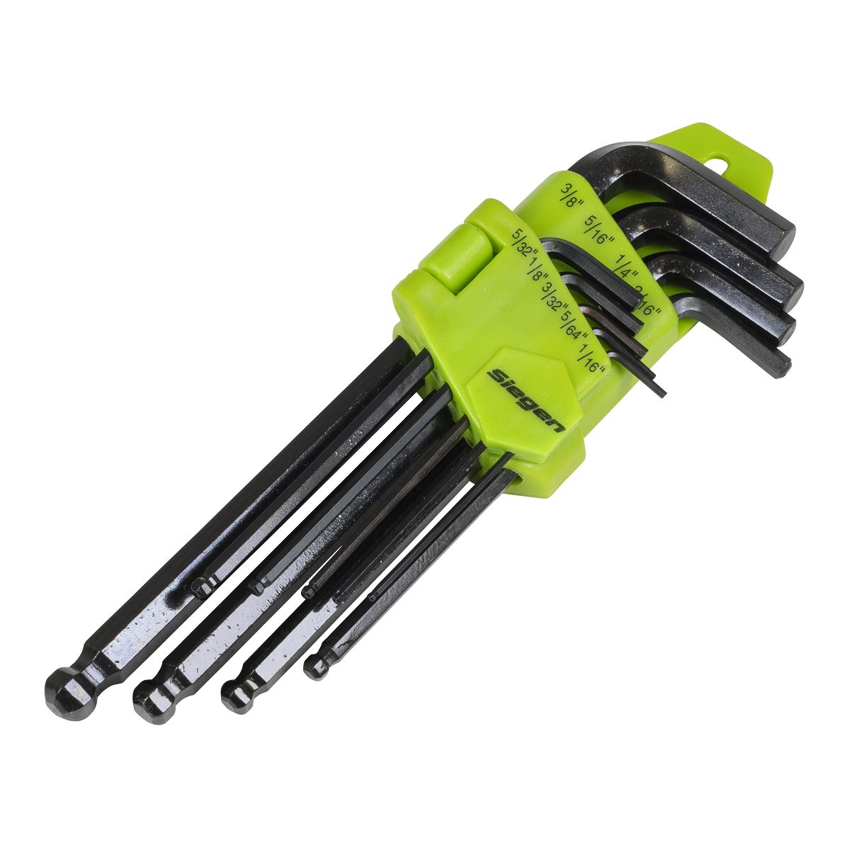 Siegen S01098 Ball-End Hex Key Set 9pc Long Imperial Siegen