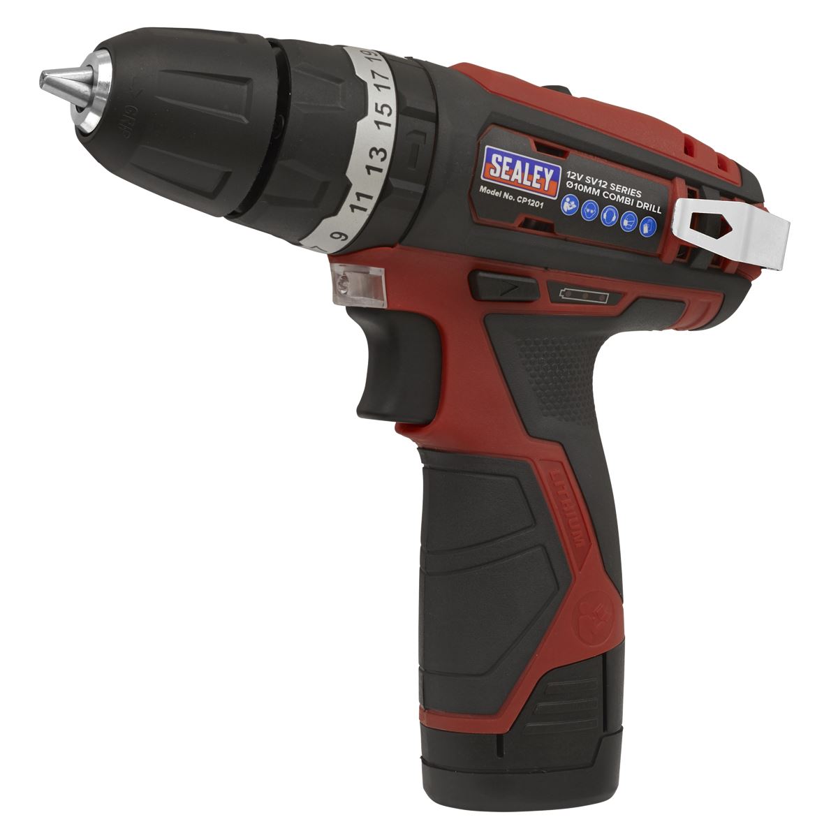 Sealey CP1201 Cordless Combi Drill Ø10mm 12V SV12 Series - Body Only Sealey