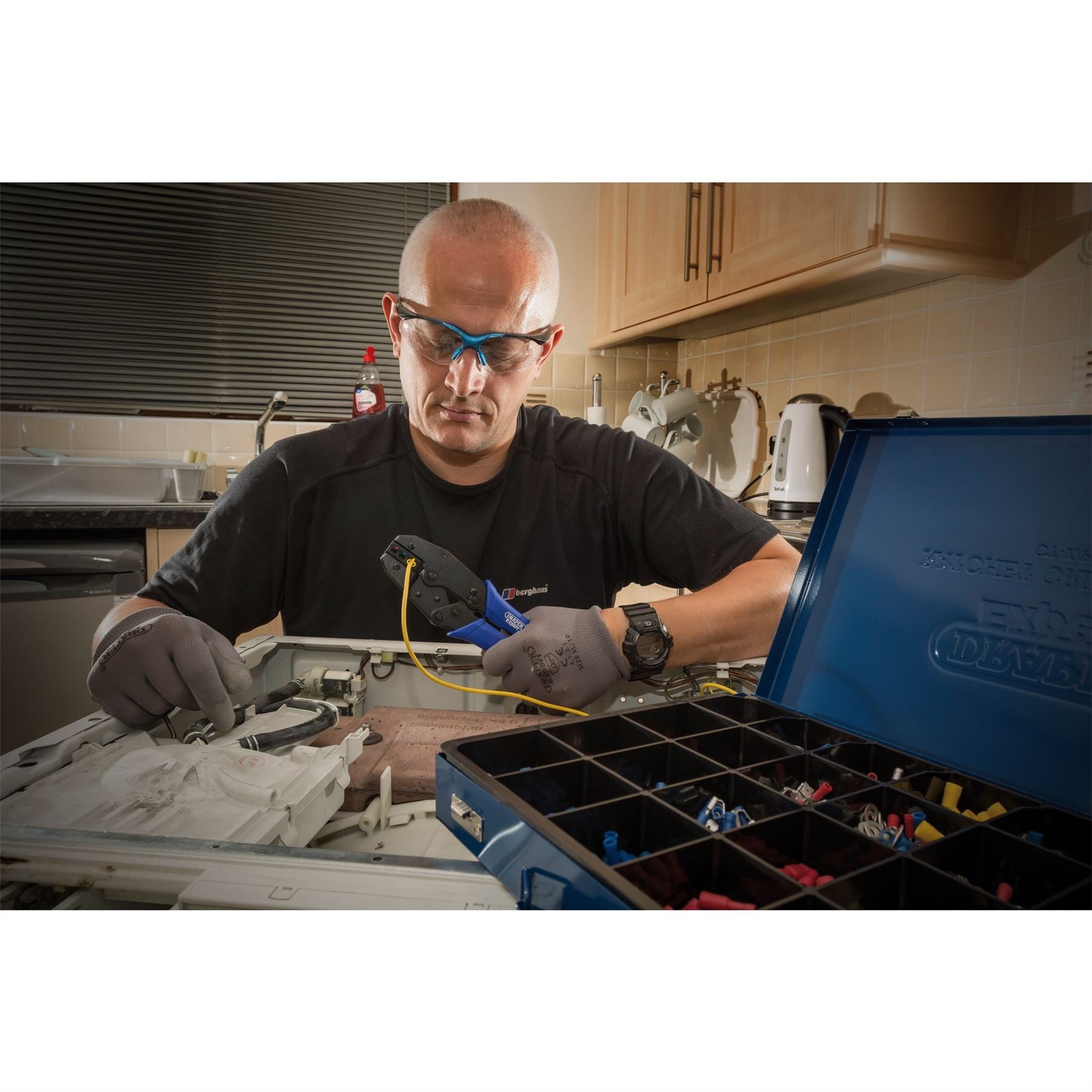 Draper 44052 Expert RJ45 Ratchet Crimping Tool 225mm Draper