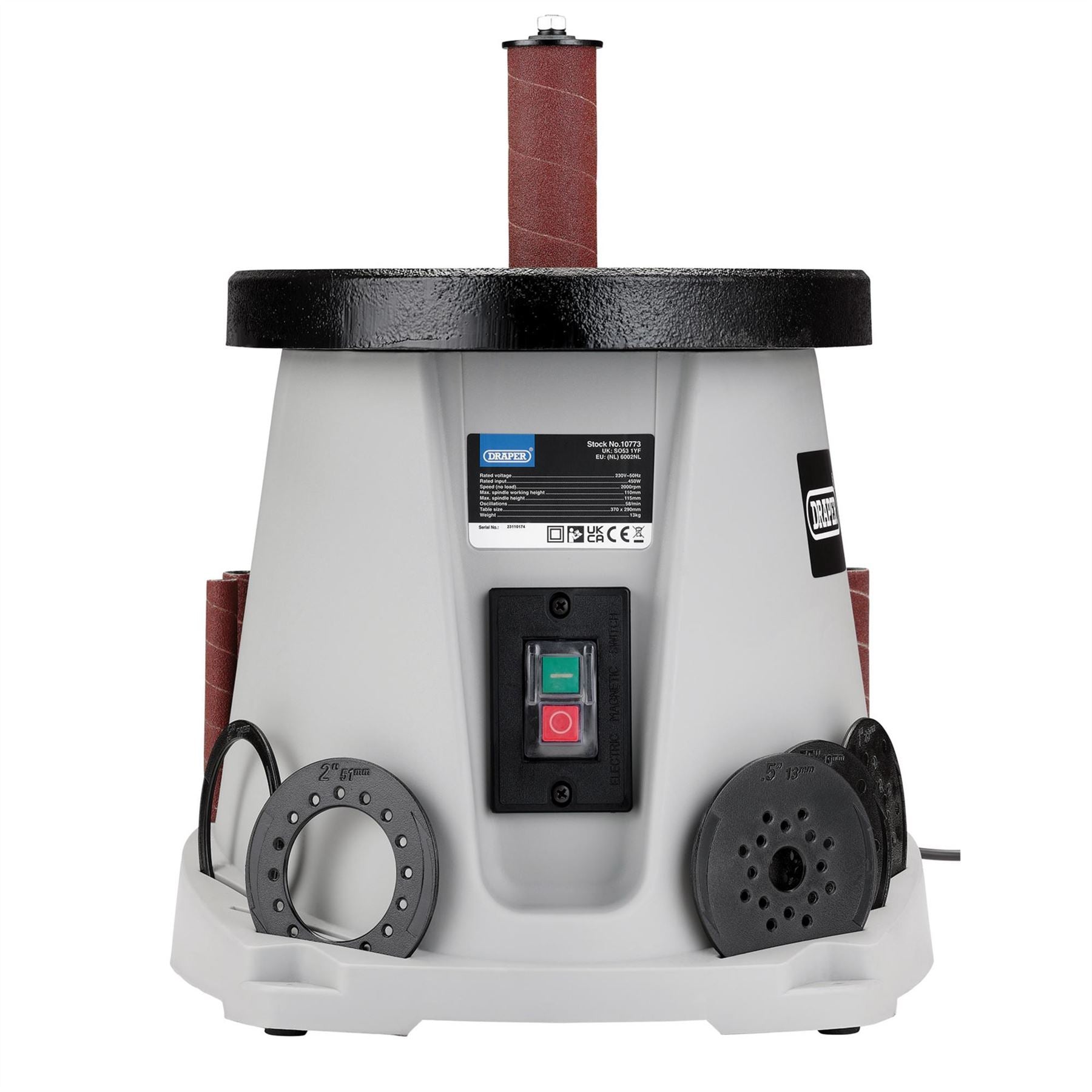 Draper 10773 Oscillating Spindle Sander 450W Draper