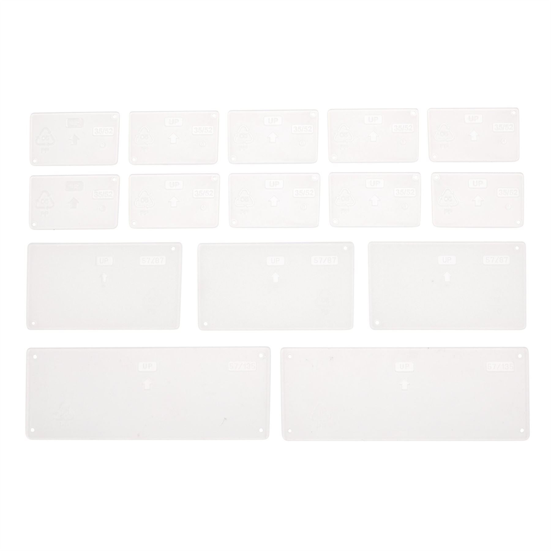 Draper 68237 Assorted Plastic Draw Dividers Pack of 16 Draper