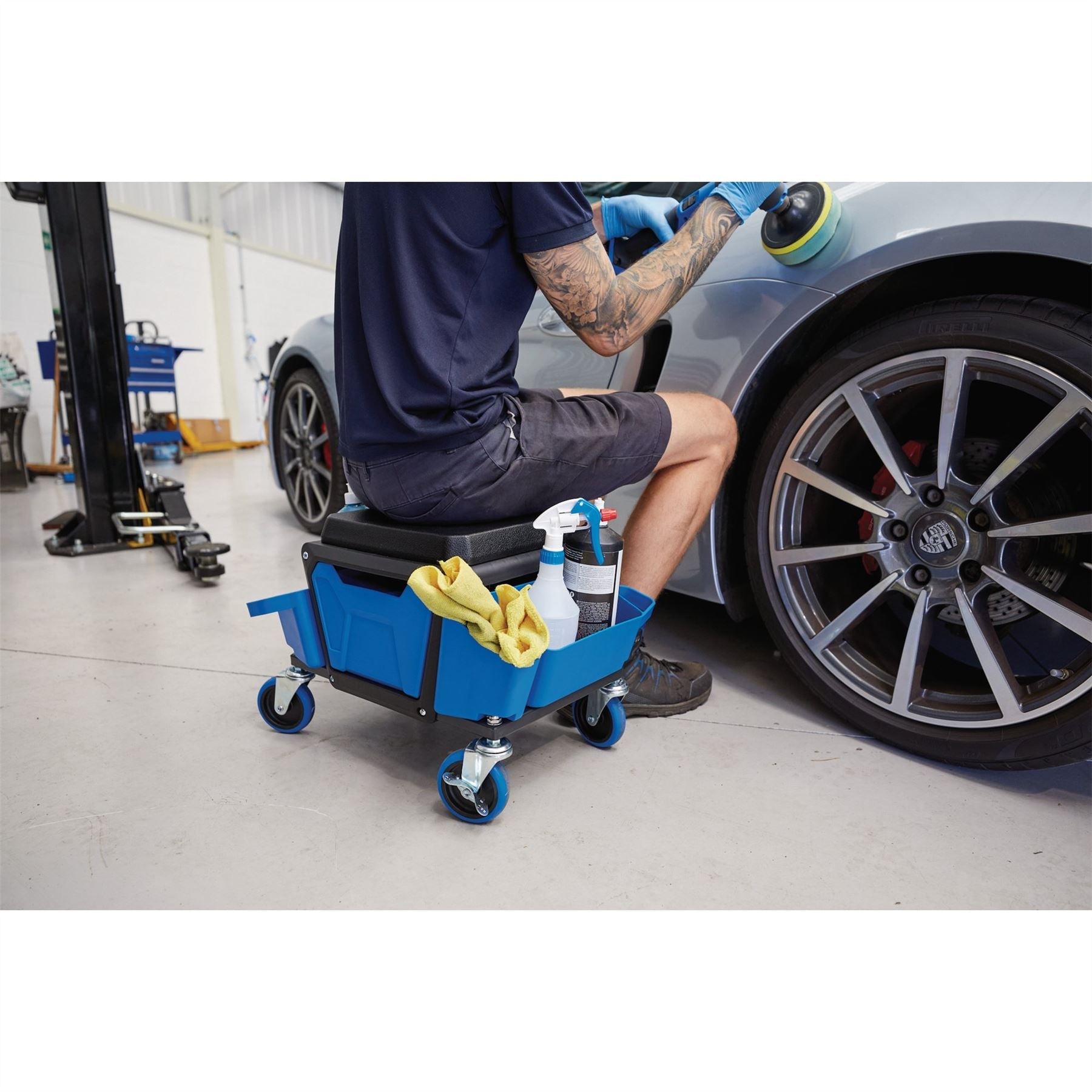 Draper 23716 Expert Work Stool Blue Draper