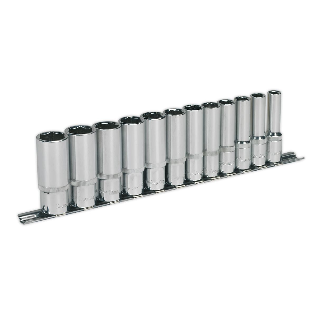 Sealey AK2694 Socket Set 12pc 3/8"Sq Drive 6pt Deep WallDrive® Metric Sealey