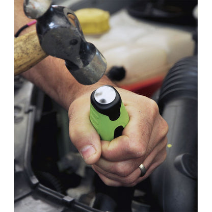 Sealey HV002 Screwdriver Set 8pc Hammer-Thru Hi-Vis Green Sealey