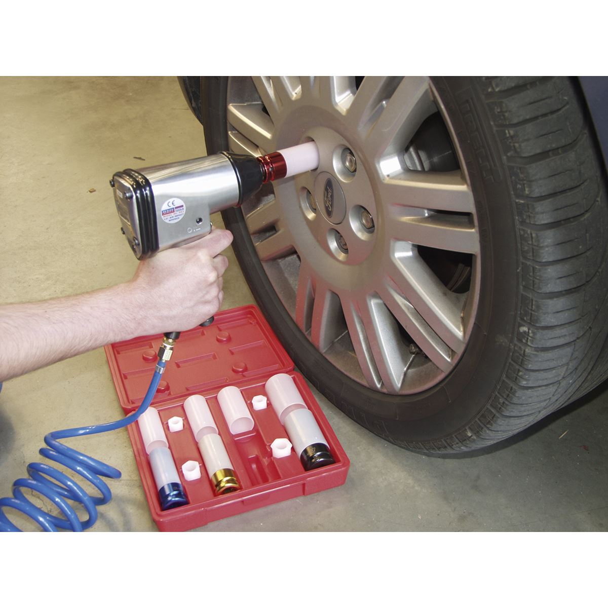 Sealey SX030 Alloy Wheel Impact Socket Set 4pc 1/2"Sq Drive Sealey