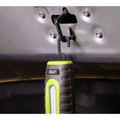 Sealey LED3606G Rechargeable 360° Inspection Lamp 15W & 3W SMD LED Green 2 x Lithium-ion Sealey