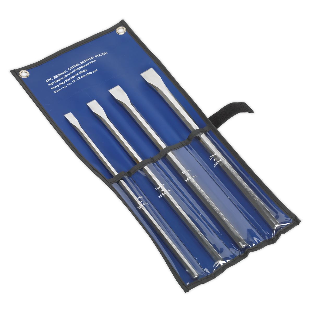 Sealey AK9148 Chisel Set 4pc Extra-Long Sealey
