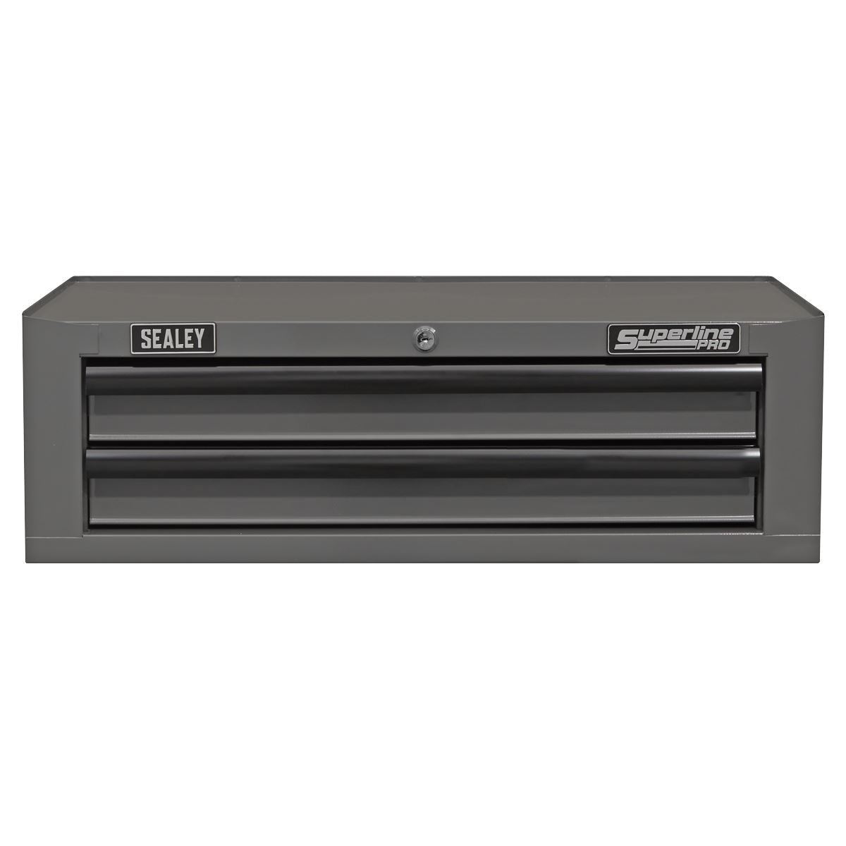 Sealey AP26029TG Mid-Box Tool Chest 2 Drawer with Ball-Bearing Slides - Grey/Black Sealey