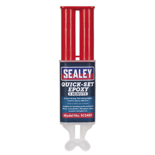 Sealey SCS401 Quick-Set 5 Minute Epoxy Adhesive 25ml Sealey