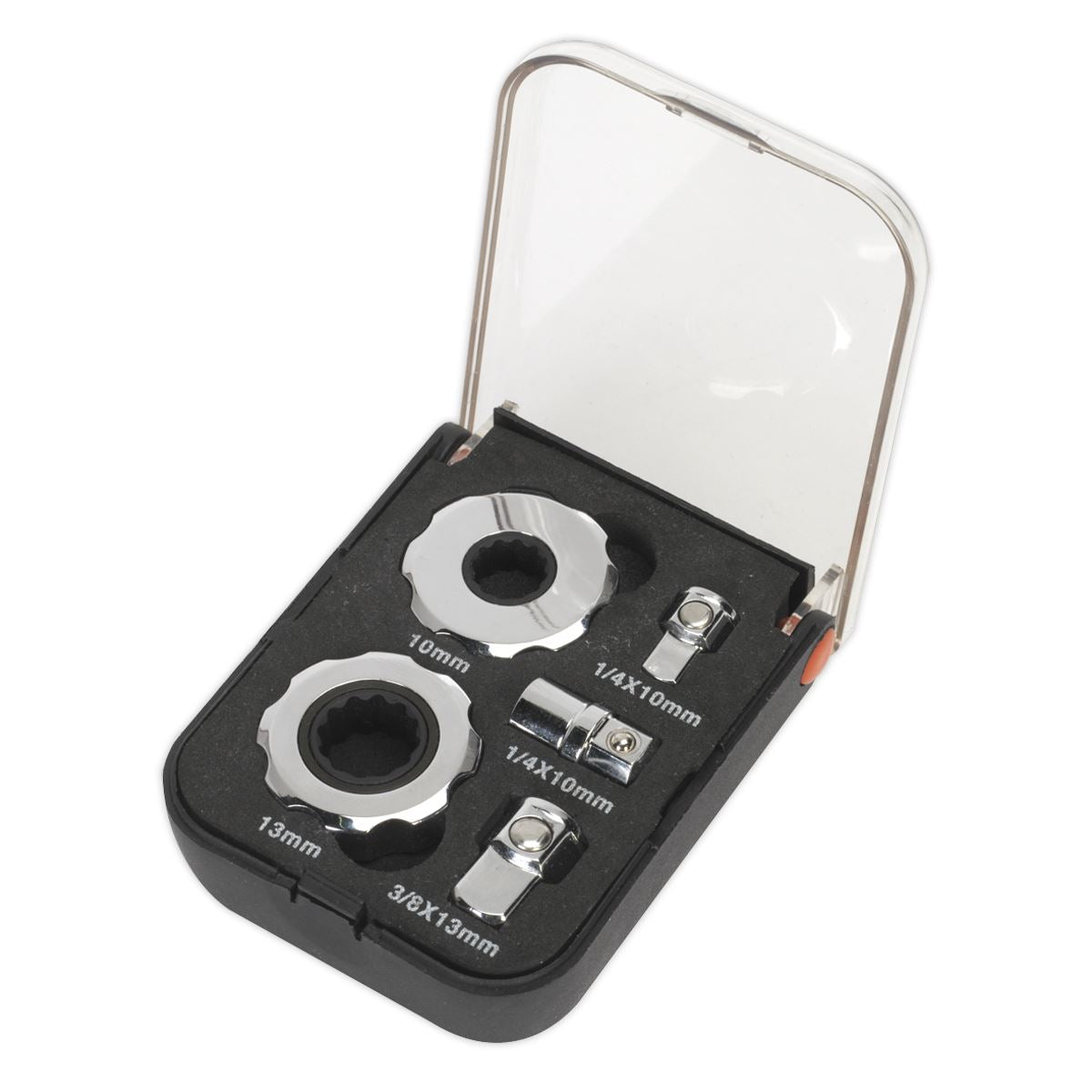 Sealey AK6959 Palm Ratchet Set 5pc 1/4" & 3/8"Sq Drive Sealey