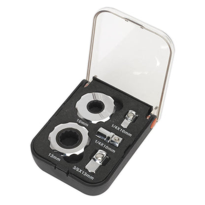 Sealey AK6959 Palm Ratchet Set 5pc 1/4" & 3/8"Sq Drive Sealey