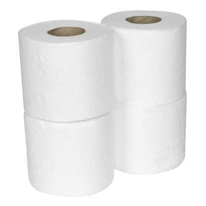 Sealey TOL40 Plain White Toilet Roll - Pack of 4 x 10 (40 Rolls) Sealey