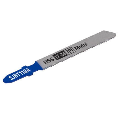 Sealey SJBT118A Jigsaw Blade Metal 92mm 17-24tpi - Pack of 5 Sealey