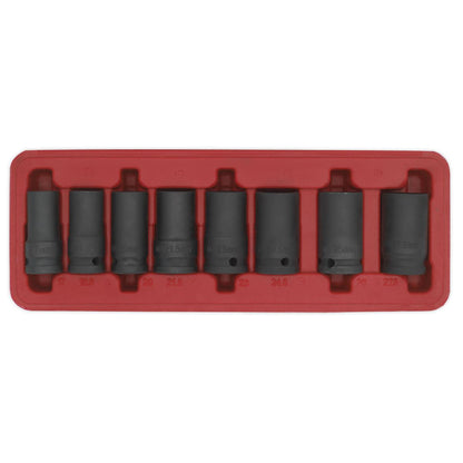 Sealey SX202 Locking Wheel Nut Removal Set 8pc 1/2"Sq Drive Sealey