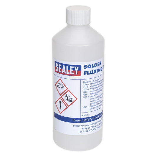 Sealey SOLFLUX Solder Fluxing Fluid 500ml Bottle Sealey