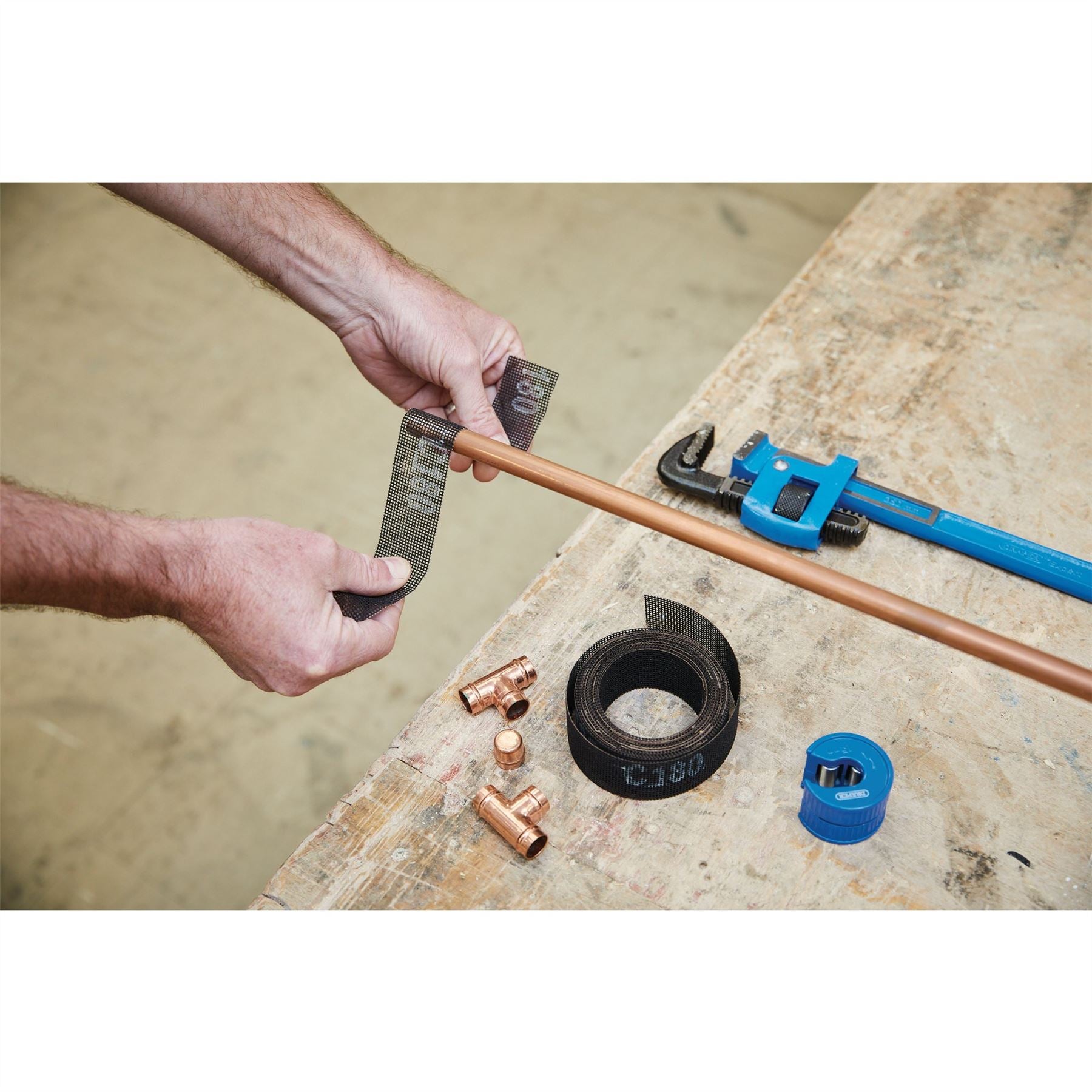 Draper 37791 Silicon Carbide Abrasive Roll 38mm x 5m 180 Grit Draper