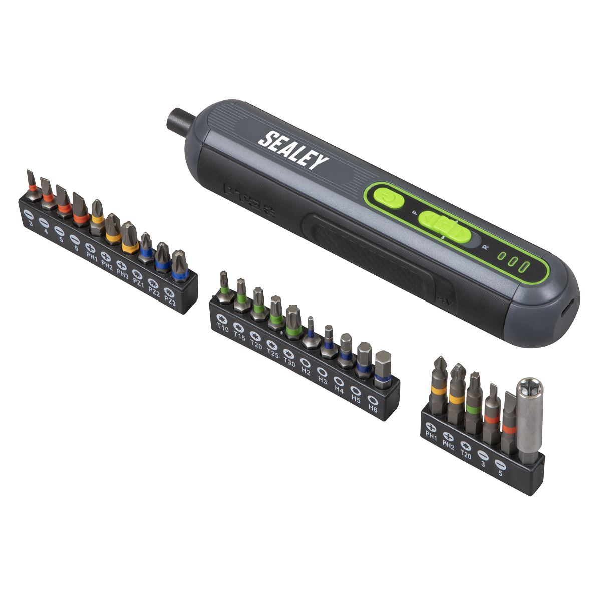 Sealey CP4VSD 4V Cordless Screwdriver with 25pc Bit Set Sealey