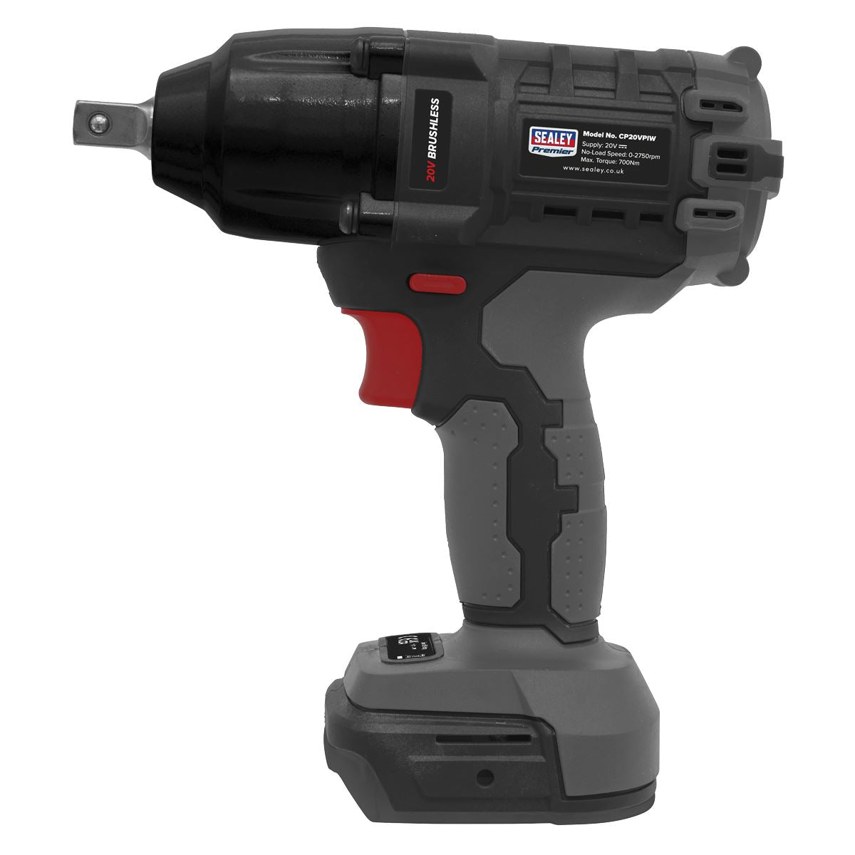 Sealey CP20VPIW Brushless Impact Wrench 20V SV20 Series 1/2"Sq Drive - Body Only Sealey