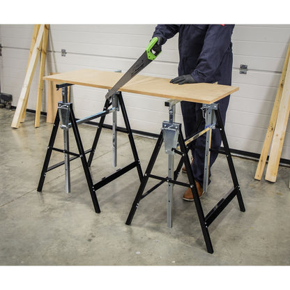 Sealey FDT3 Fold Down Telescopic Trestle 200kg Capacity Sealey