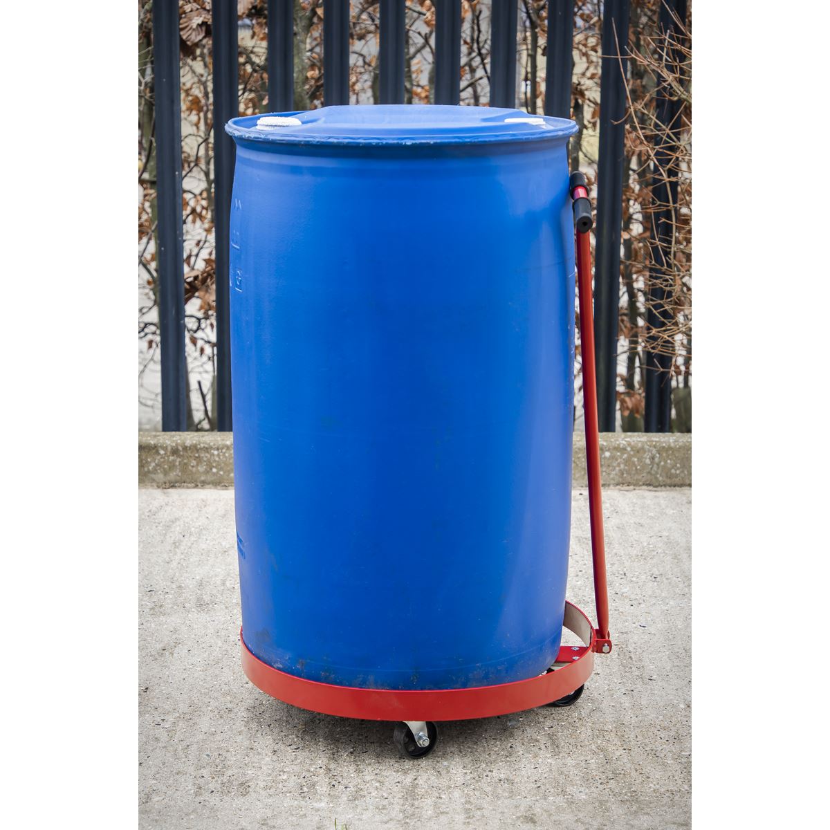 Sealey TP205H Drum Dolly with Handle 205L Sealey