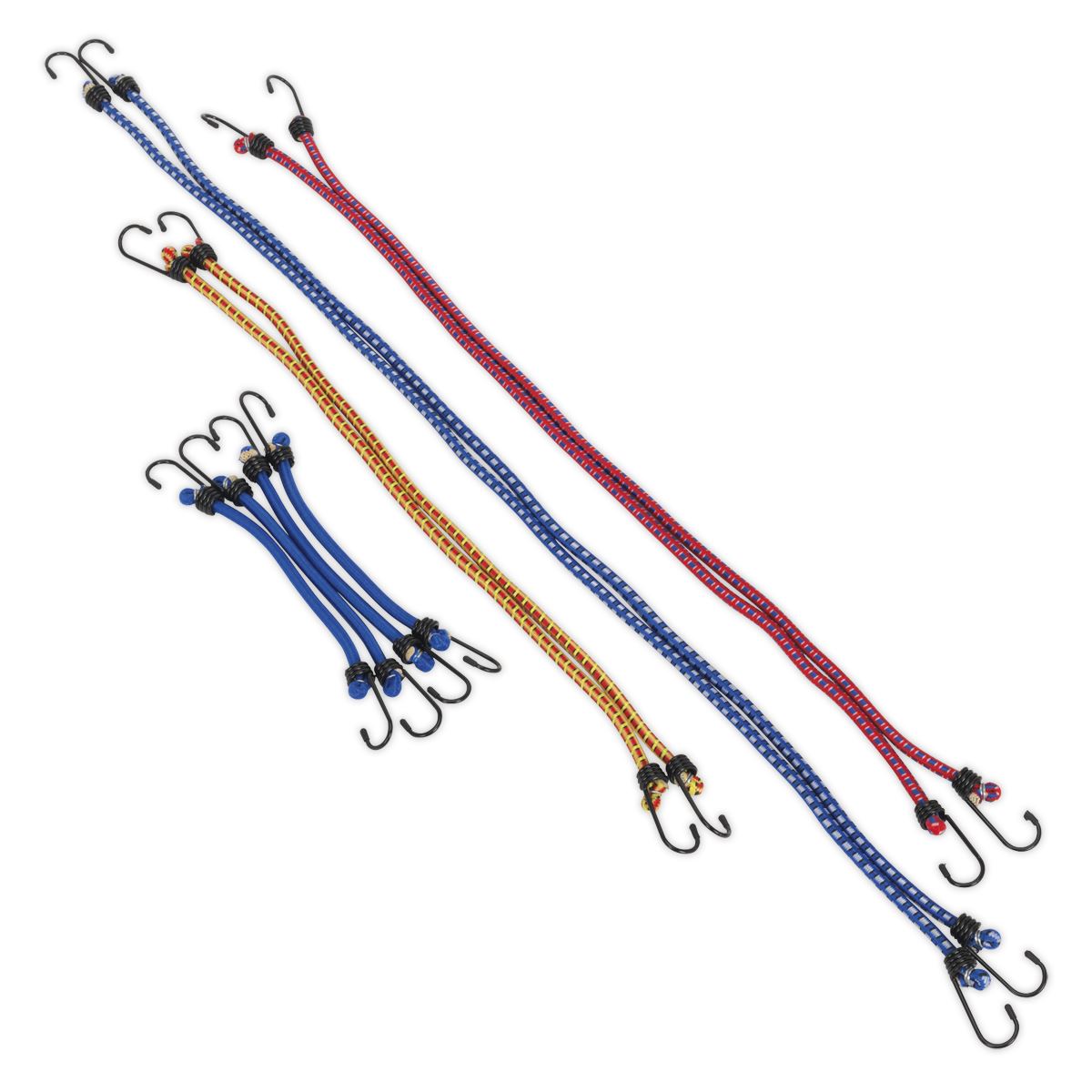 Sealey BCS10 Elastic Cord Set 10pc Sealey