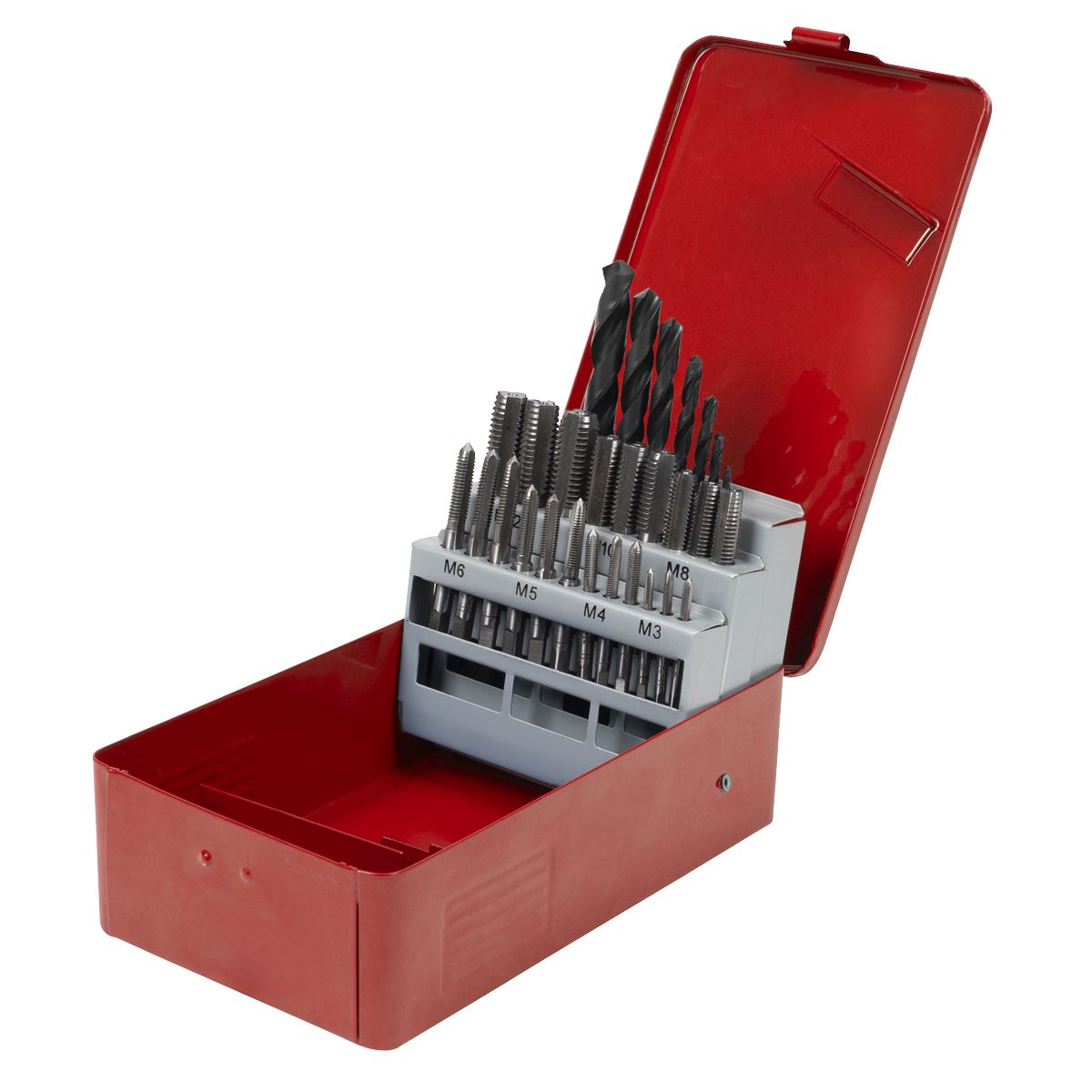Sealey AK3023 Tap & Drill Bit Set 28pc Metric Sealey