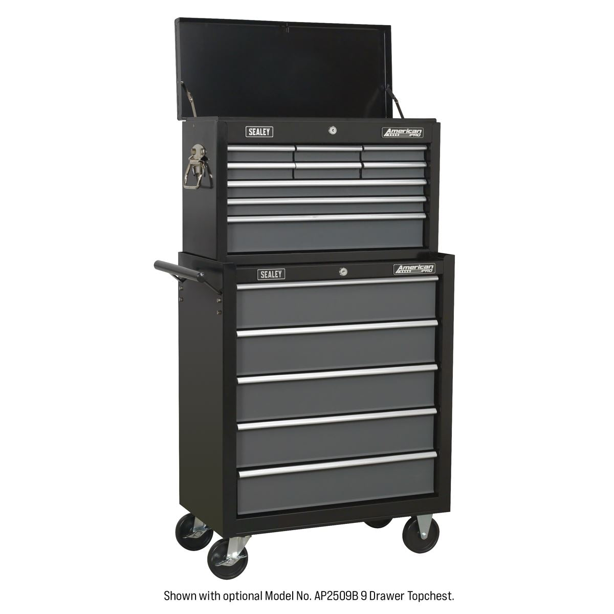 Sealey AP2505B Rollcab 5 Drawer with Ball-Bearing Slides - Black/Grey Sealey