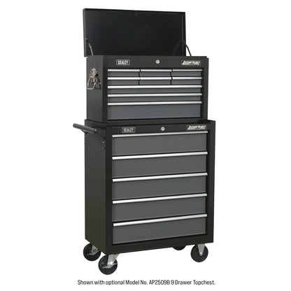 Sealey AP2505B Rollcab 5 Drawer with Ball-Bearing Slides - Black/Grey Sealey