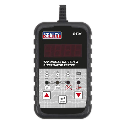 Sealey BT01 Digital Battery & Alternator Tester 12V Sealey