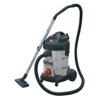 Sealey PC300SD Vacuum Cleaner Industrial 30L 1400W/230V Stainless Drum Sealey