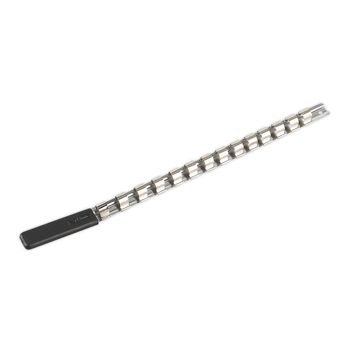 Sealey AK1214 Socket Retaining Rail with 14 Clips 1/2"Sq Drive Sealey