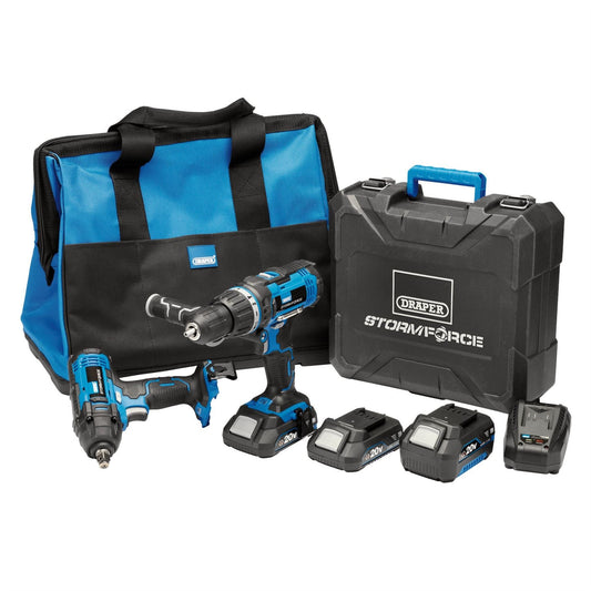 Draper 40451 Storm Force® 20V Cordless Workshop Kit 7 Piece Draper