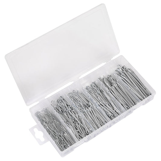 Sealey AB001SP Split Pin Assortment 555pc Small Sizes Metric & Imperial Sealey