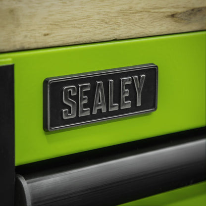 Sealey AP6115BE 15 Drawer Mobile Trolley with Wooden Worktop 1549mm Sealey