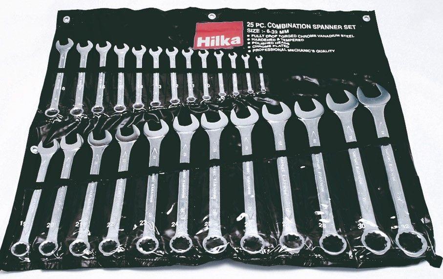 Hilka 25 pce Combination Spanner Set Metric Pro Craft  6-32mm 16212502 Hilka
