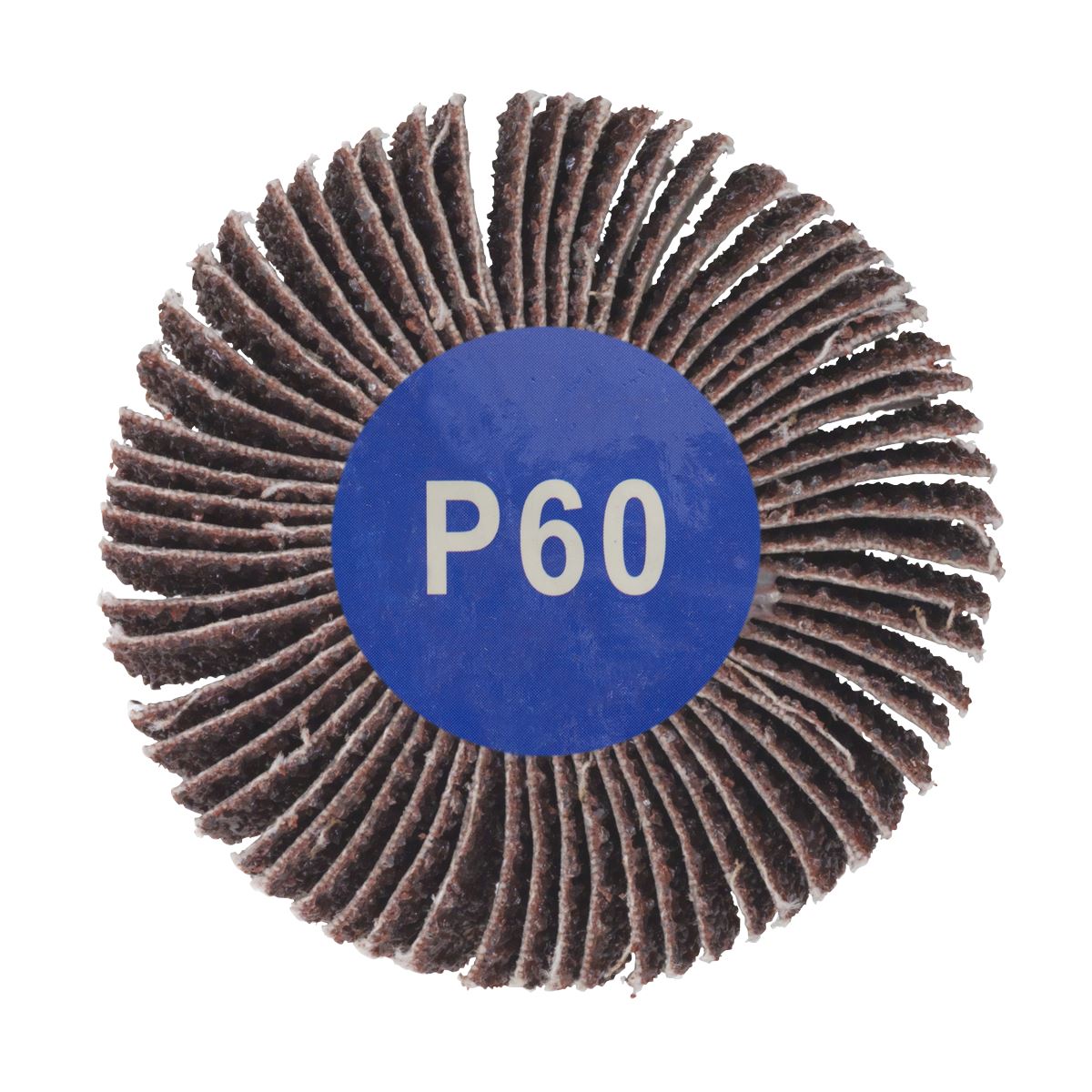 Sealey FW805060 Abrasive Flap Wheel Ø80 x 50mm 60Grit Ø6mm Shaft Sealey