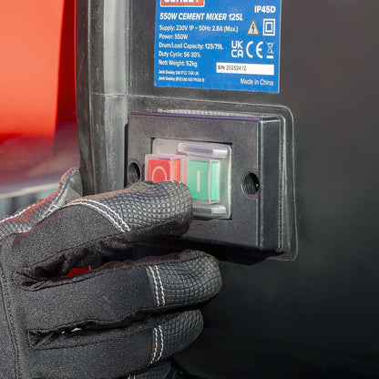 Sealey CMX125 550W Cement Mixer 125L Sealey