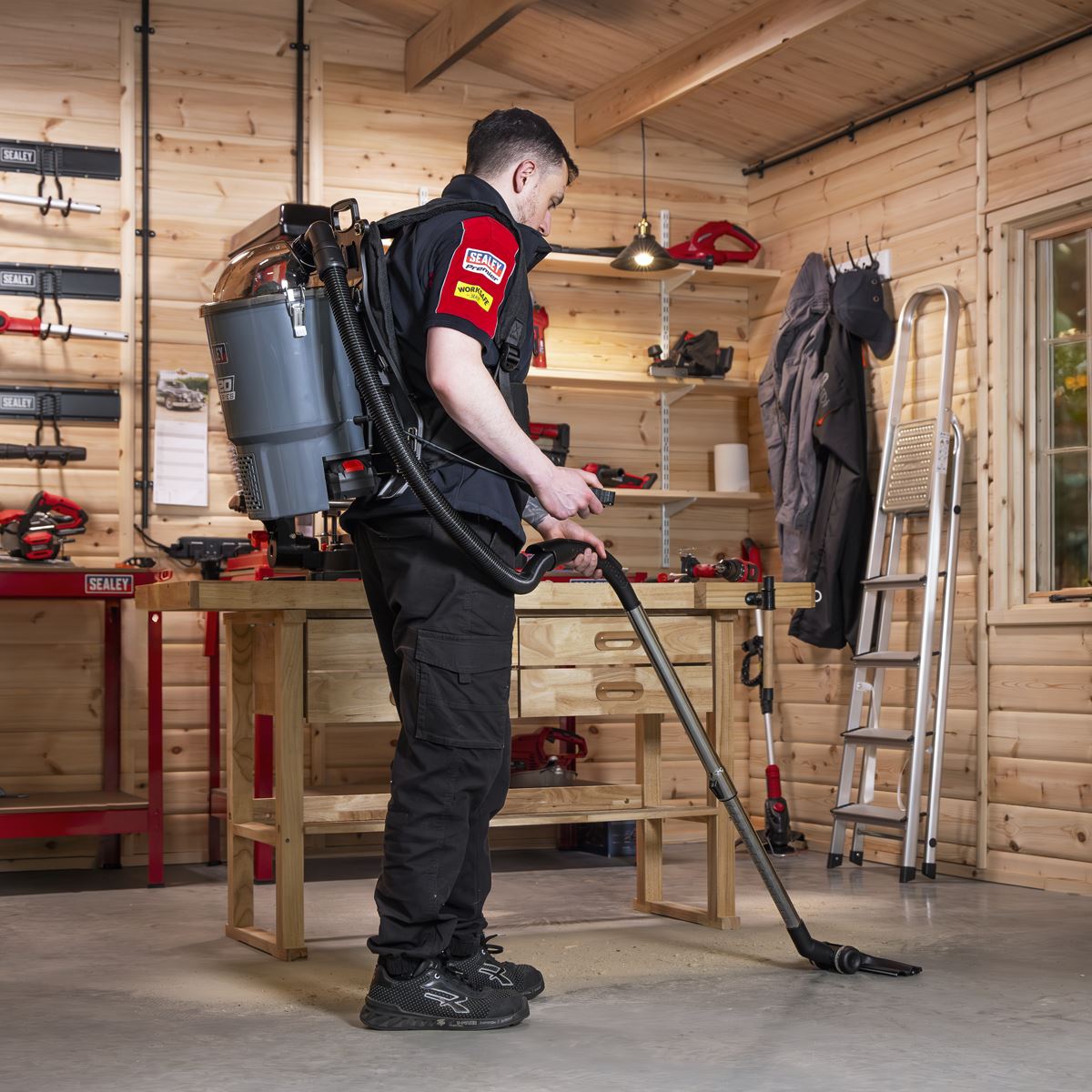 Sealey CP40VBVKIT Cordless Backpack Vacuum Kit SV20 Series 40V Sealey