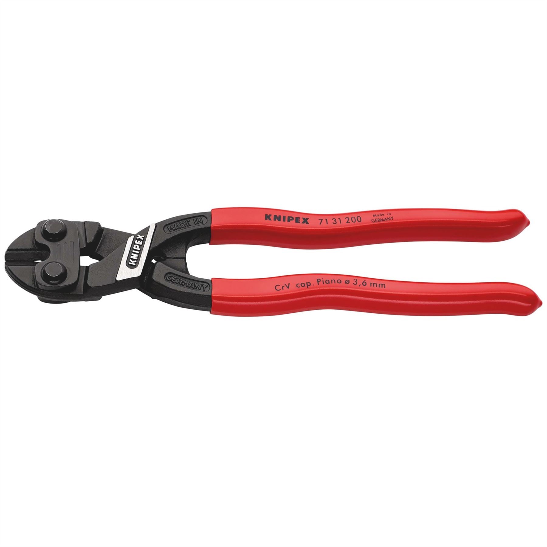 Knipex 53052 Cobolt® 71 31 200 Compact Bolt Cutter with Piano Wire Cutter 200mm 3.6mm Knipex