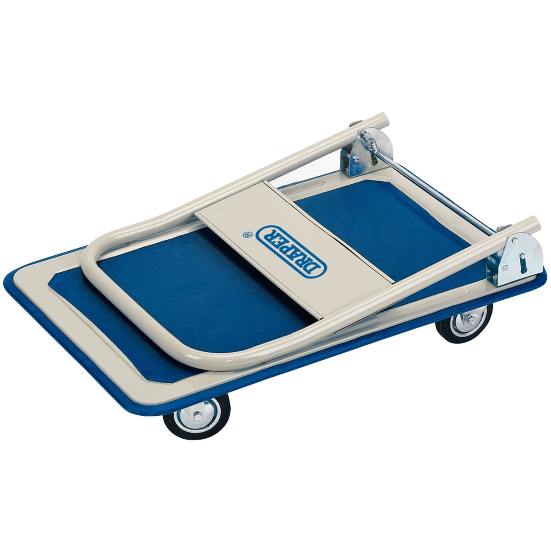 Draper 44005 Platform Trolley with Folding Handle 630 x 480 x 850mm 150kg Draper