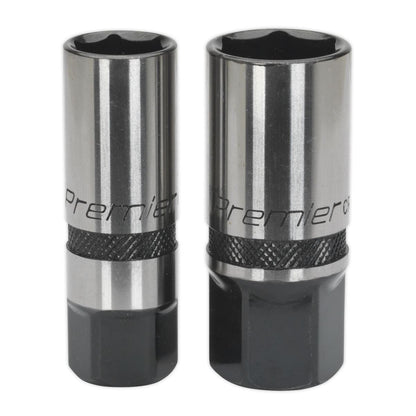 Sealey AK7972 Socket Set 28pc 1/2"Sq Drive 6pt WallDrive® Metric Premier Black Sealey